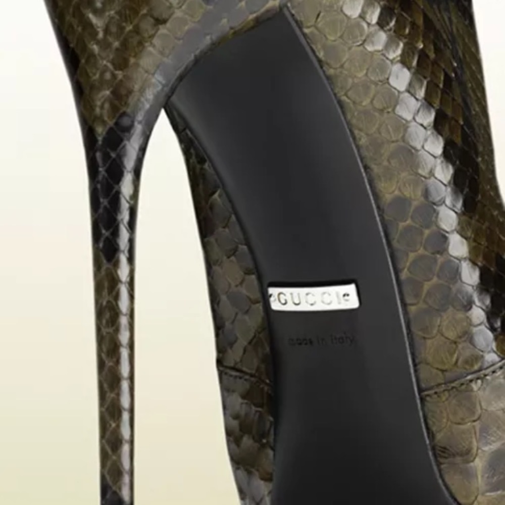 Gucci Python Booties 37 - image 4